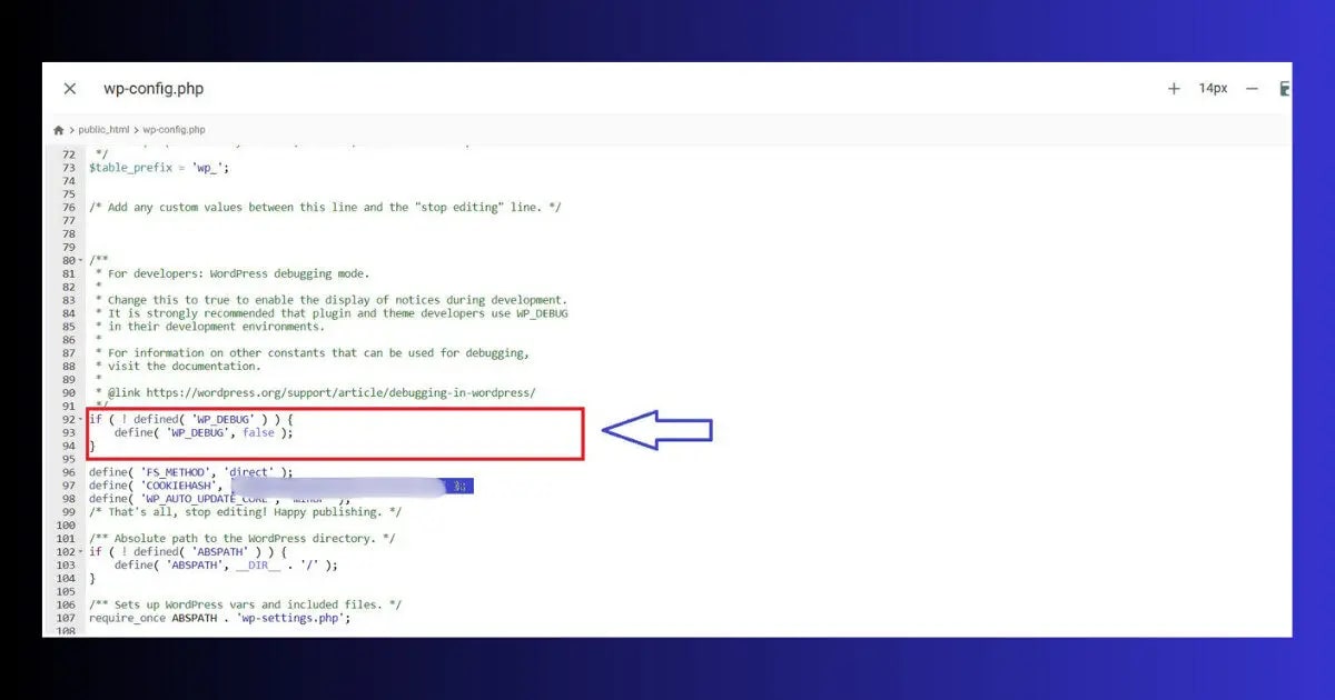 wordpress debug log wp-config.php wp_debug true 500 internal server error fix