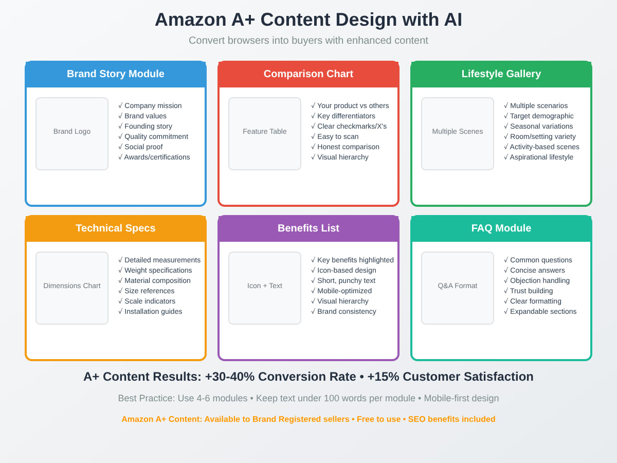 Amazon A+ Content Design Modules