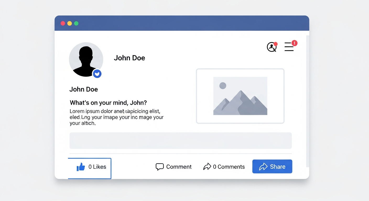 Facebook Post Generator Interface