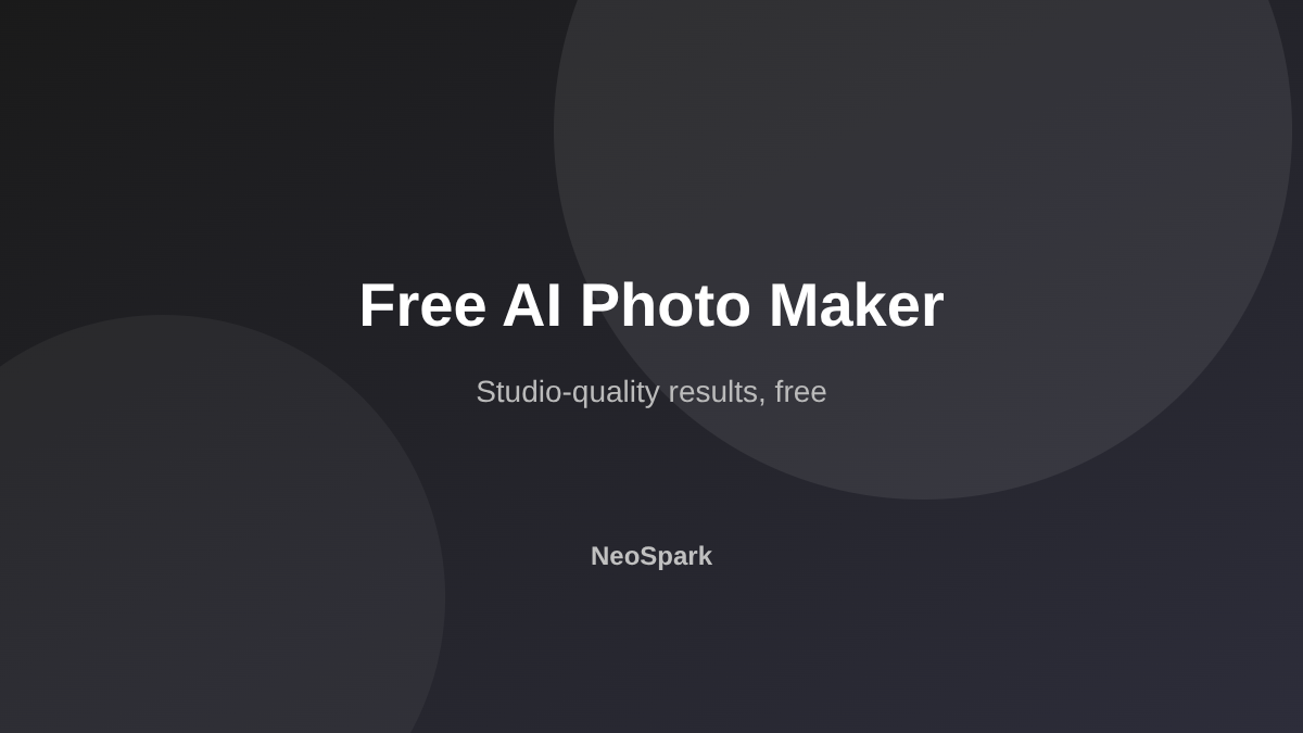 Free AI Photo Maker