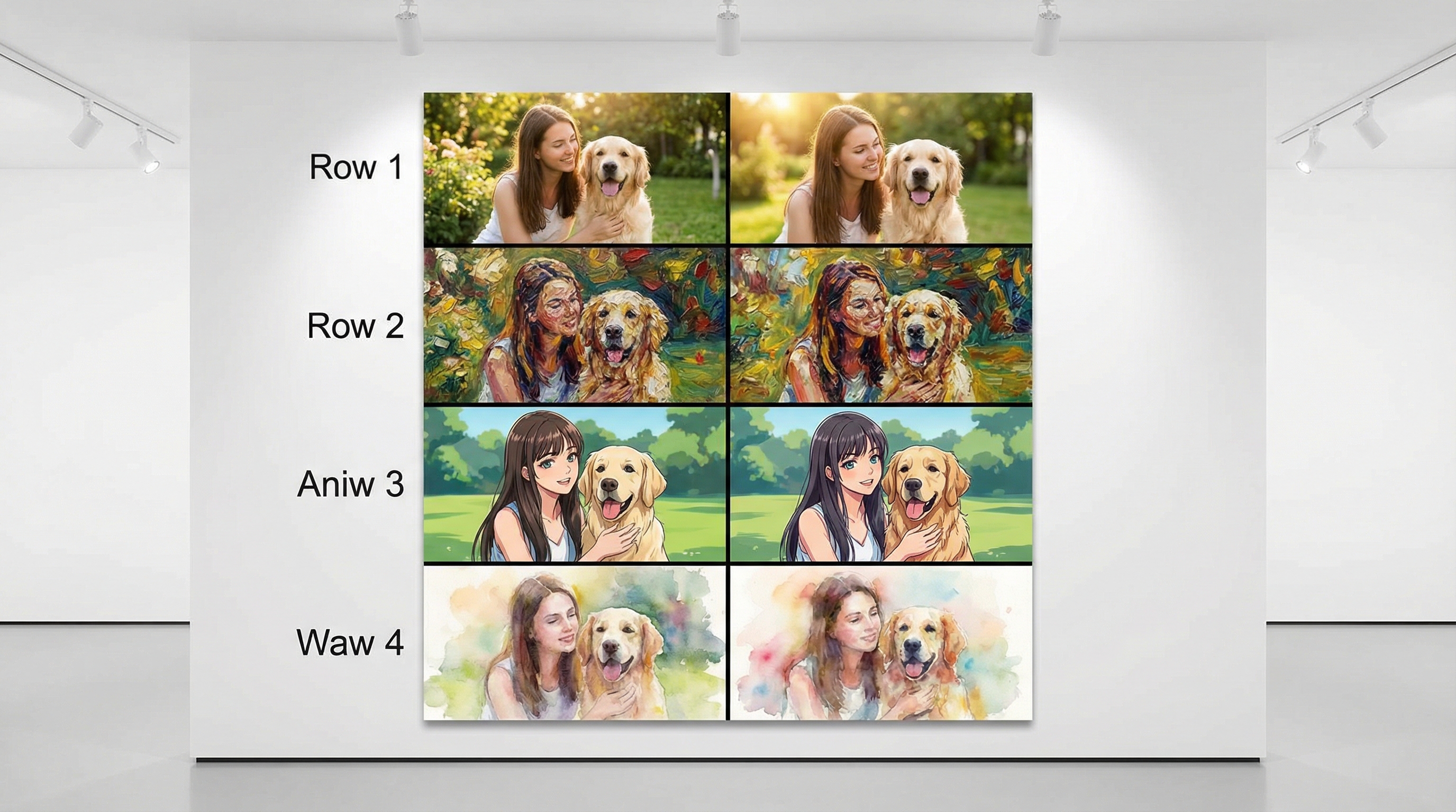 Style Comparison Grid