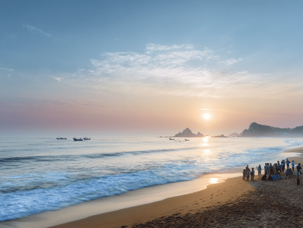 정동진해변 & 시간박물관, 일출과 시계가 만드는 환상