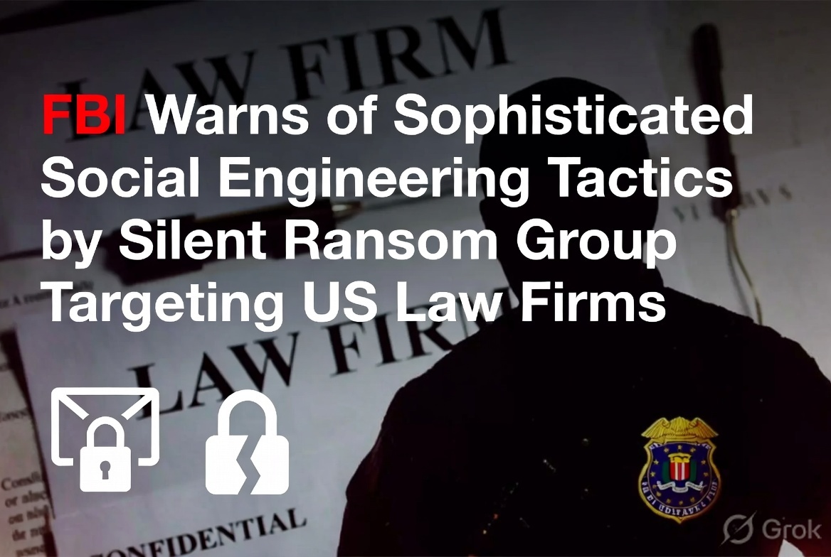 FBI Warns of Sophisticated Social Engineering Tactics by Silent Ransom Group Targeting US Law Firms