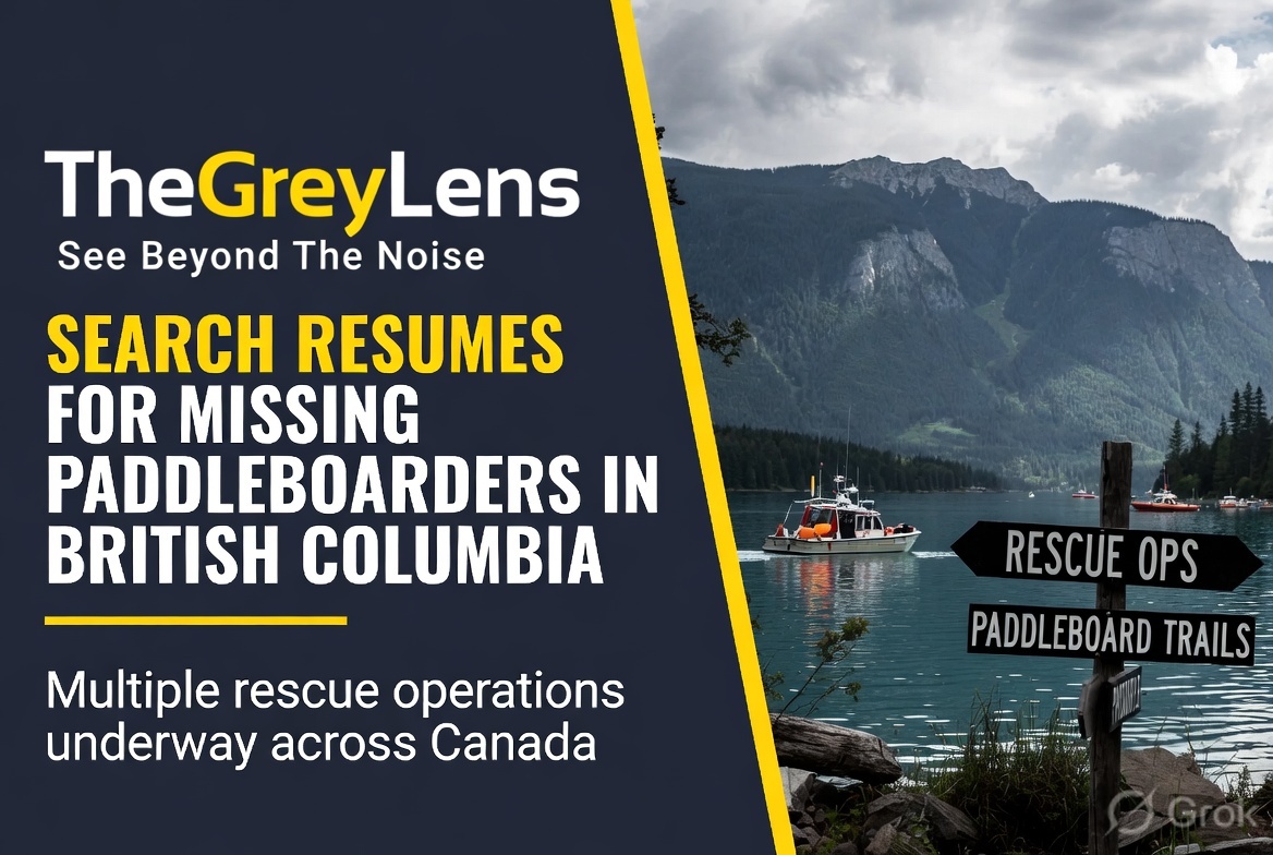 Search Resumes for Missing Paddleboarders in British Columbia; Multiple Rescue Operations Underway Across Canada