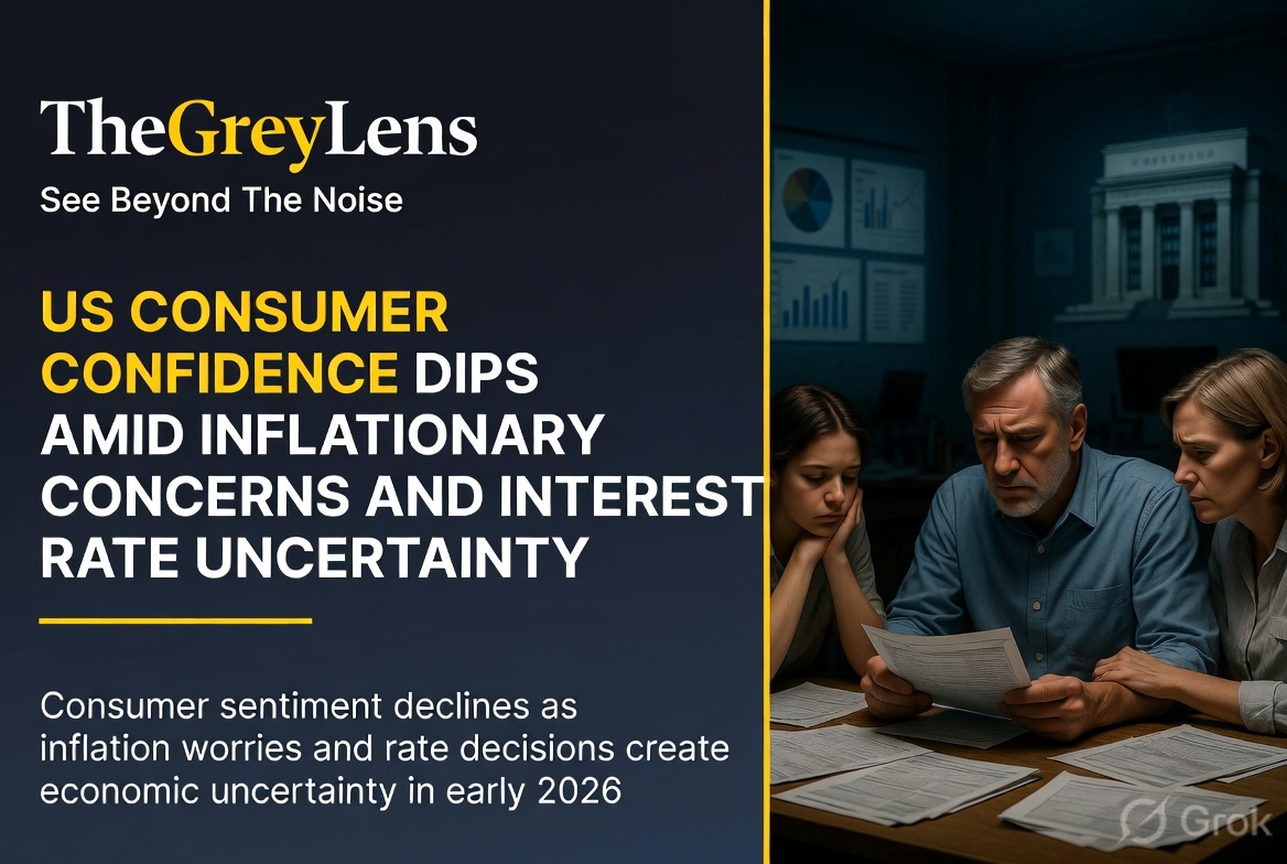 US Consumer Confidence Dips Amid Inflationary Concerns and Interest Rate Uncertainty