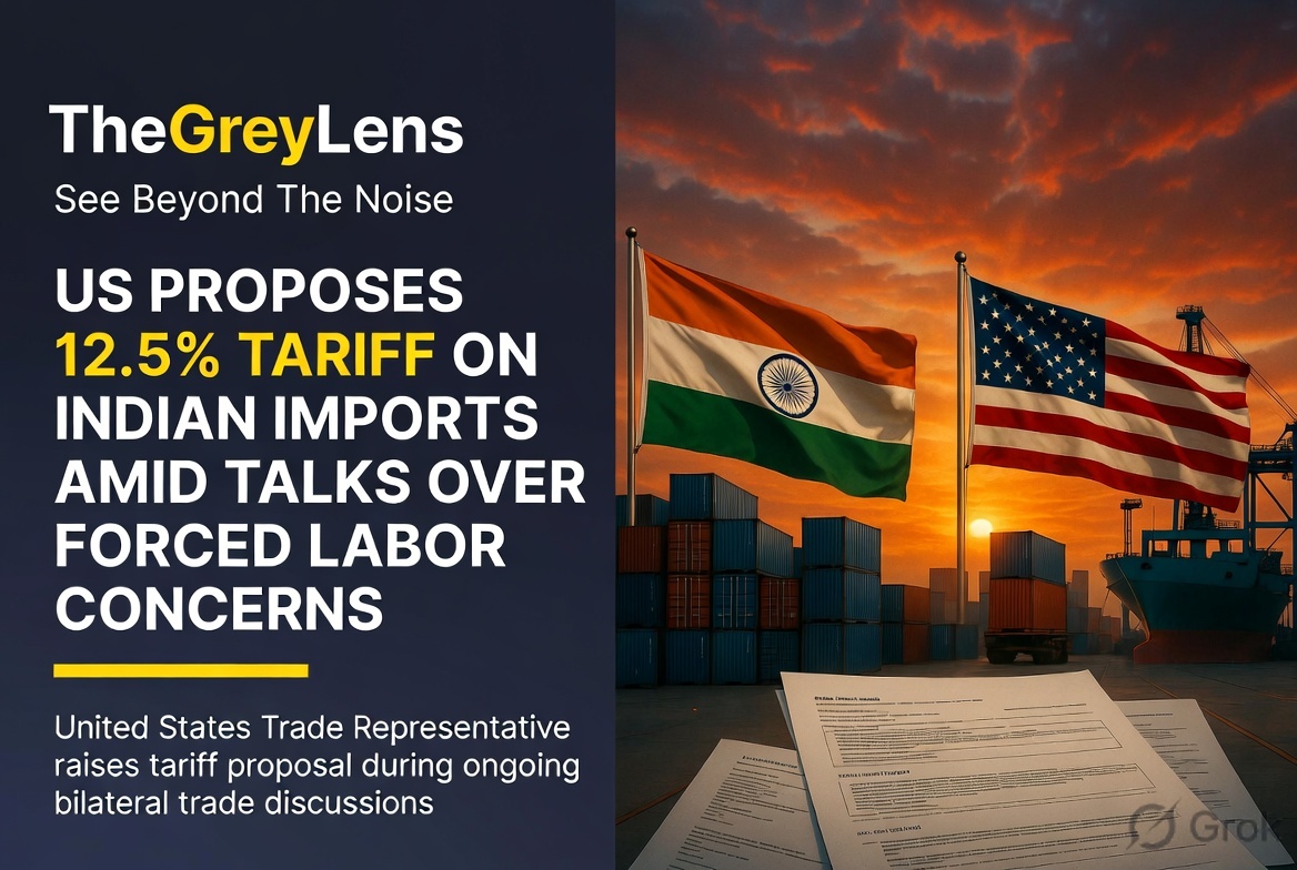 US Proposes 12.5% Tariff on Indian Imports Amid Trade Talks Over Forced Labor Concerns