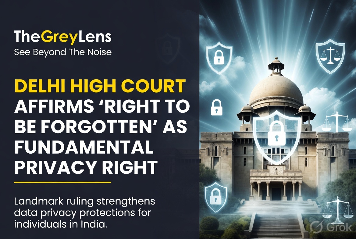 Delhi High Court Affirms 'Right to Be Forgotten' as Fundamental Privacy Right