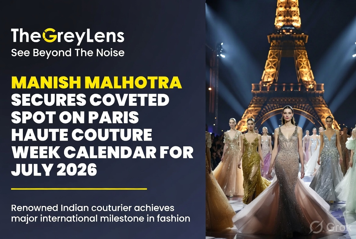 Manish Malhotra Secures Coveted Spot on Paris Haute Couture Week Calendar for July 2026