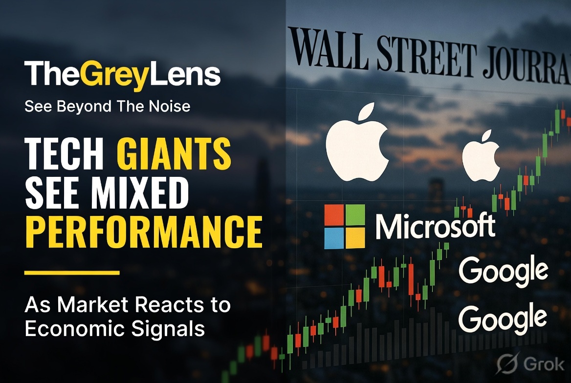 Tech Giants See Mixed Performance as Market Reacts to Economic Signals