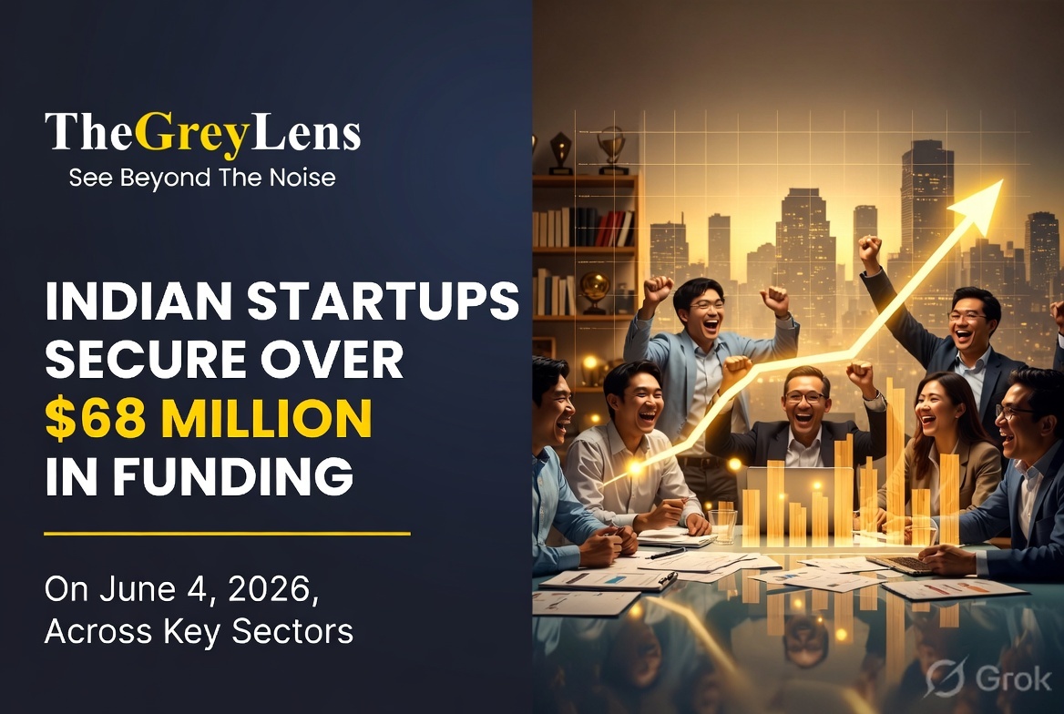 Indian Startups Secure Over $68 Million in Funding on June 4, 2026, Across Key Sectors