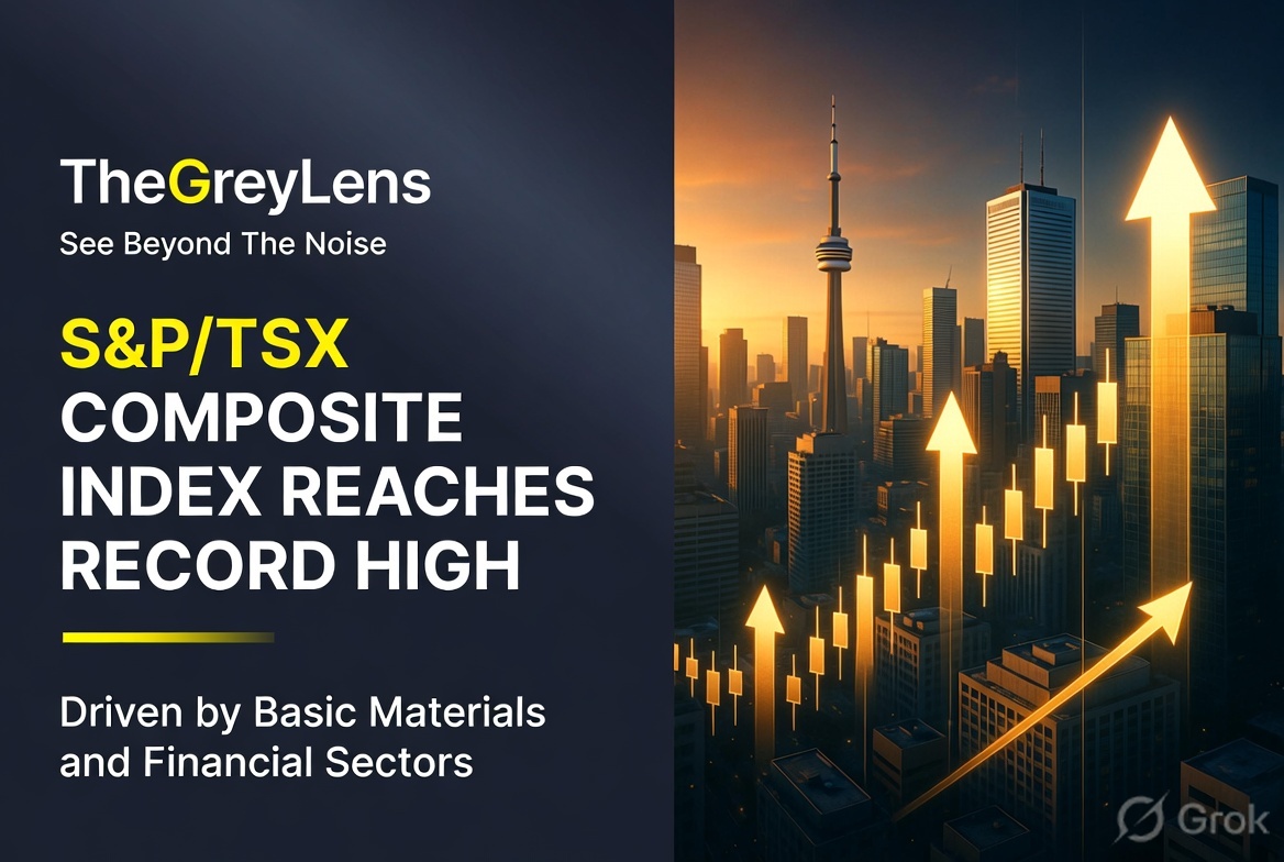 S&P/TSX Composite Index Reaches Record High, Driven by Basic Materials and Financial Sectors