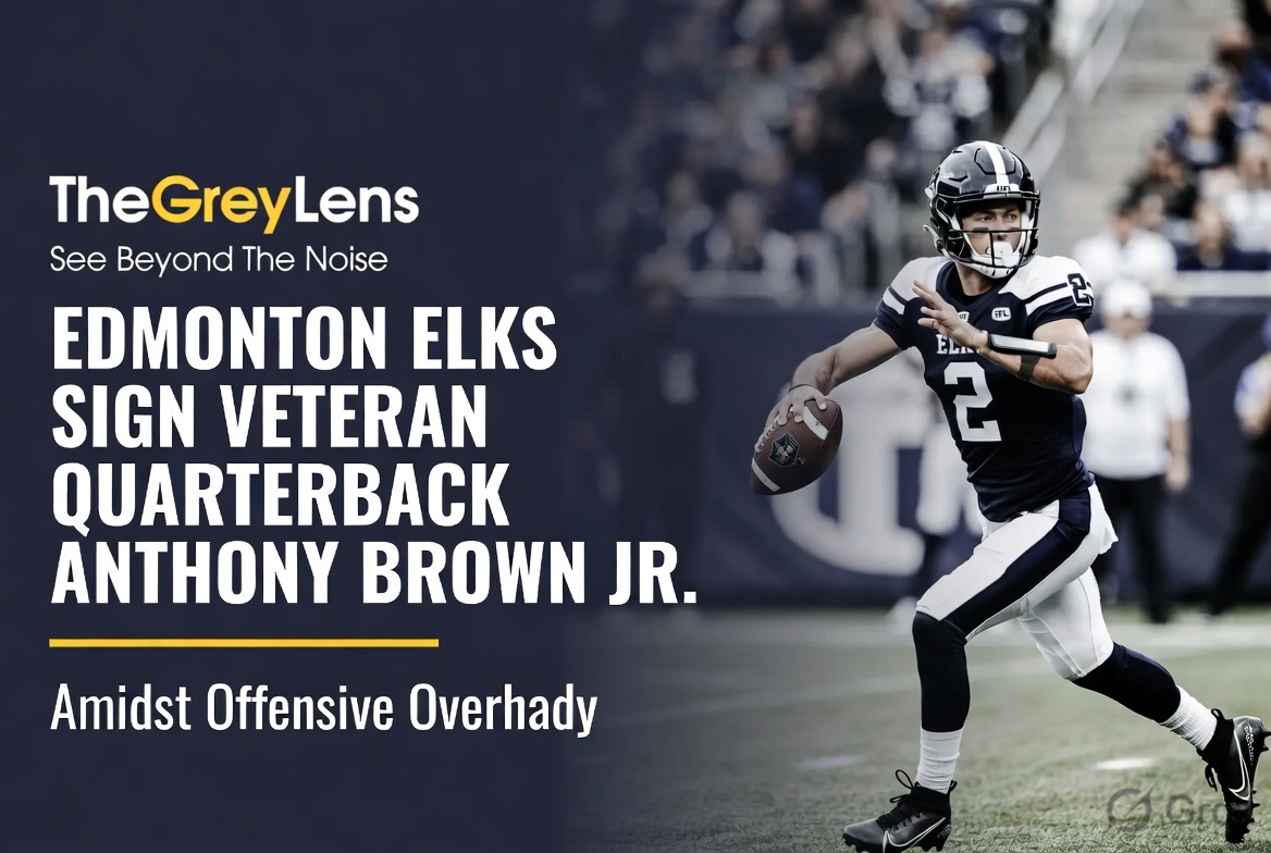 Edmonton Elks Sign Veteran Quarterback Anthony Brown Jr. Amidst Offensive Overhaul