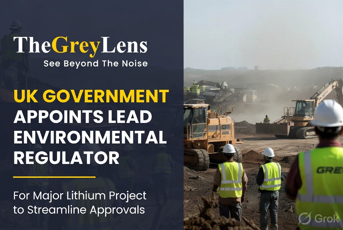 UK Government Appoints Lead Environmental Regulator for Major Lithium Project to Streamline Approvals