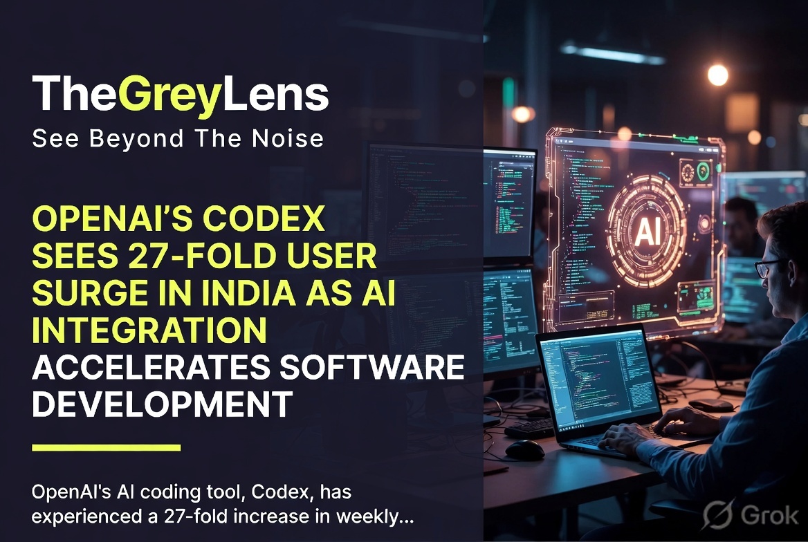OpenAI's Codex Sees 27-Fold User Surge in India as AI Integration Accelerates Software Development