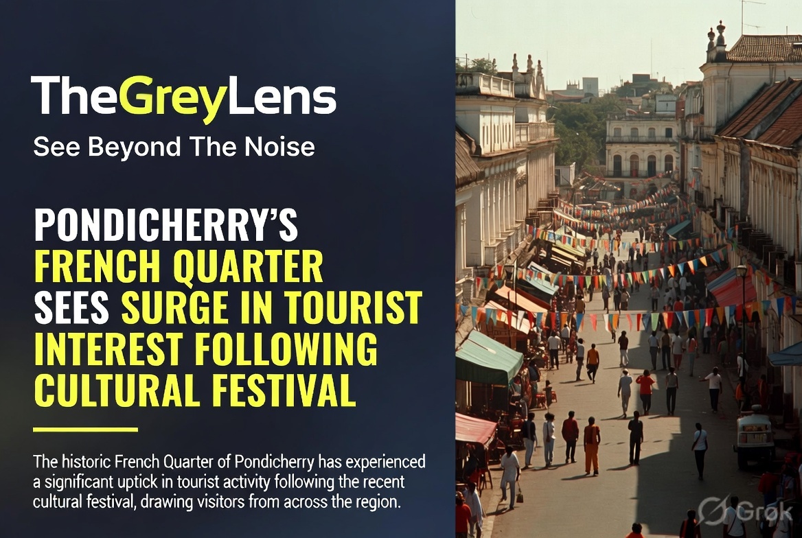 Pondicherry's French Quarter Sees Surge in Tourist Interest Following Cultural Festival