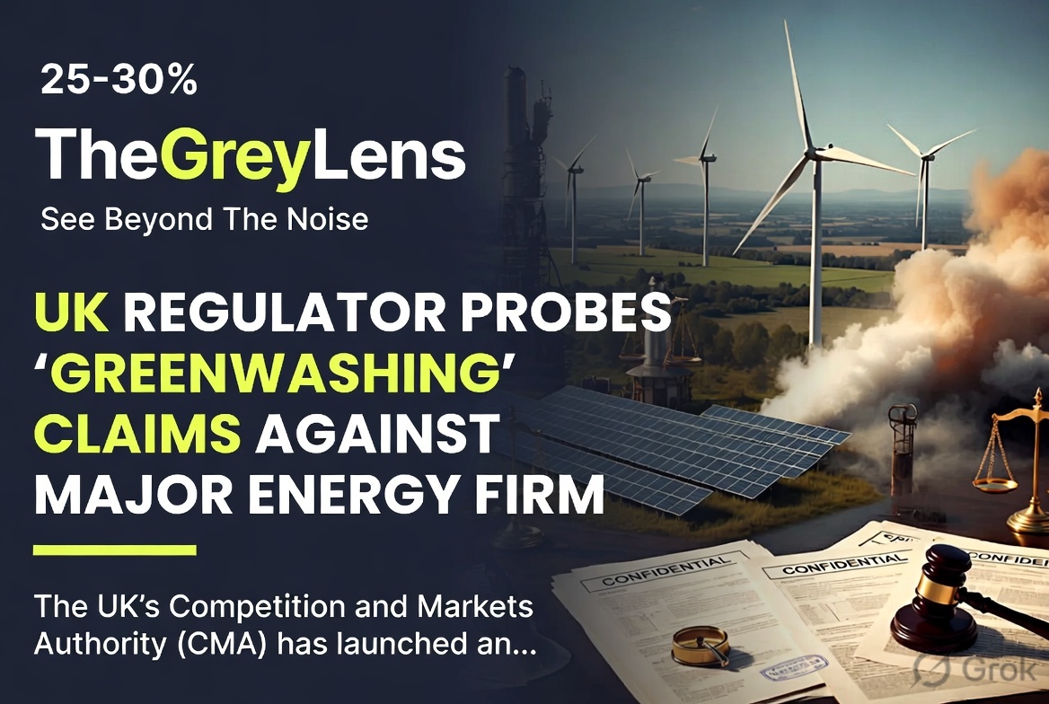 UK Regulator Probes "Greenwashing" Claims Against Major Energy Firm