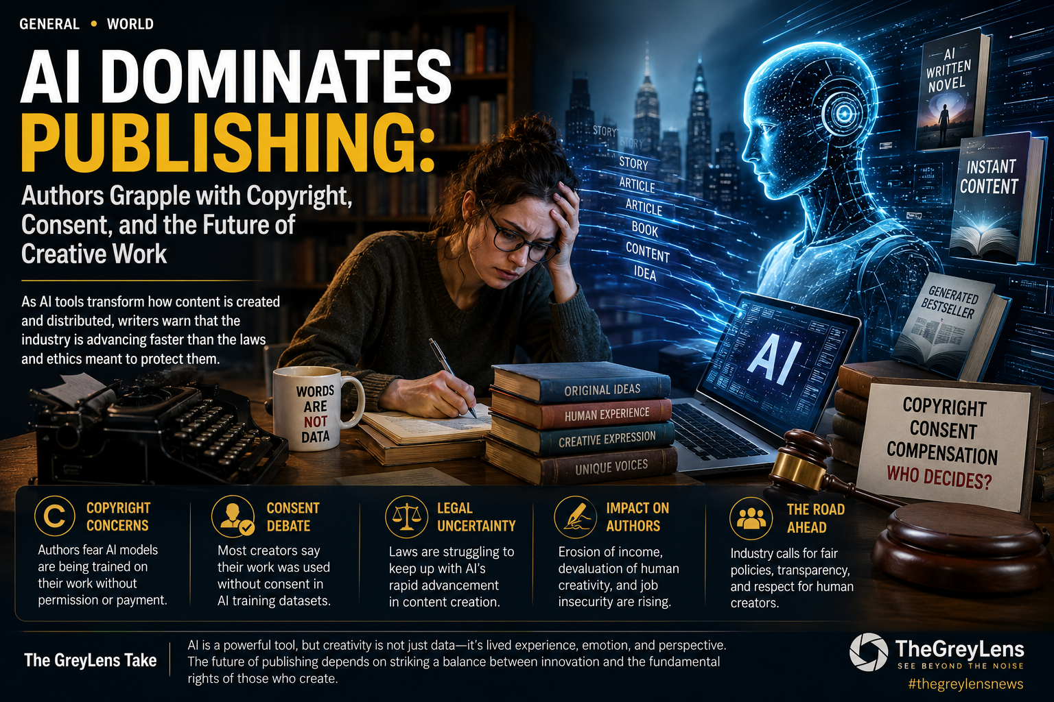 AI Dominates Publishing: Authors Grapple with Copyright, Consent, and the Future of Creative Work