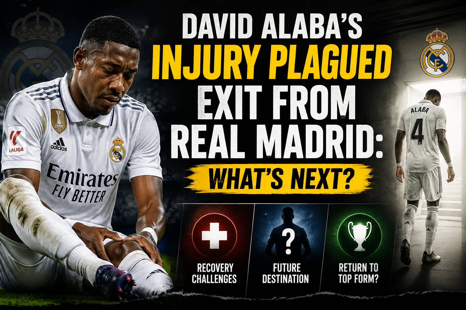 David Alaba's Injury Plagued Exit from Real Madrid: What's Next?