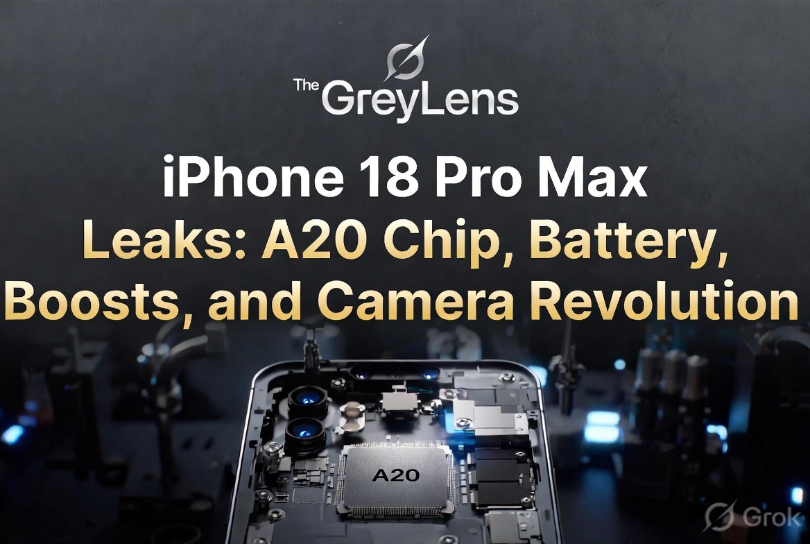 iPhone 18 Pro Max Leaks: A20 Chip, Battery Boosts, and Camera Revolution