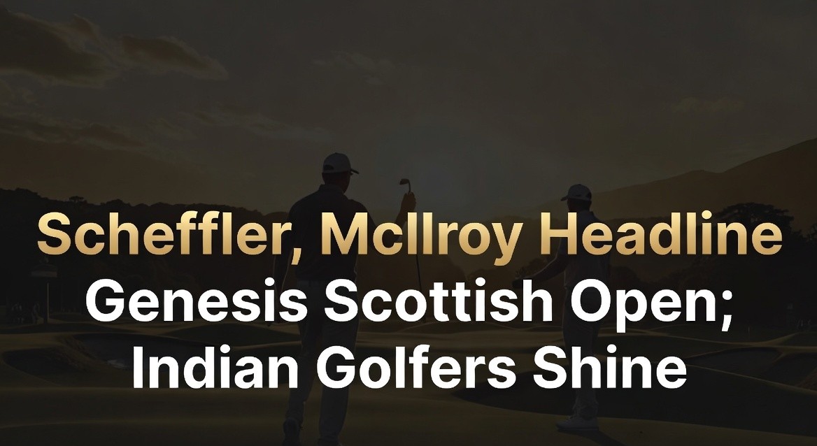 Scheffler, McIlroy Headline Genesis Scottish Open; Indian Golfers Shine