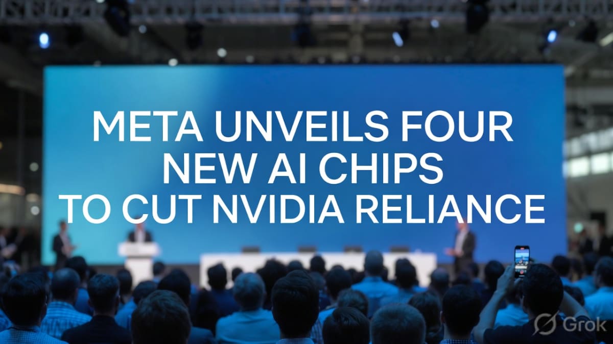 Meta Unveils Four New AI Chips to Cut Nvidia Reliance