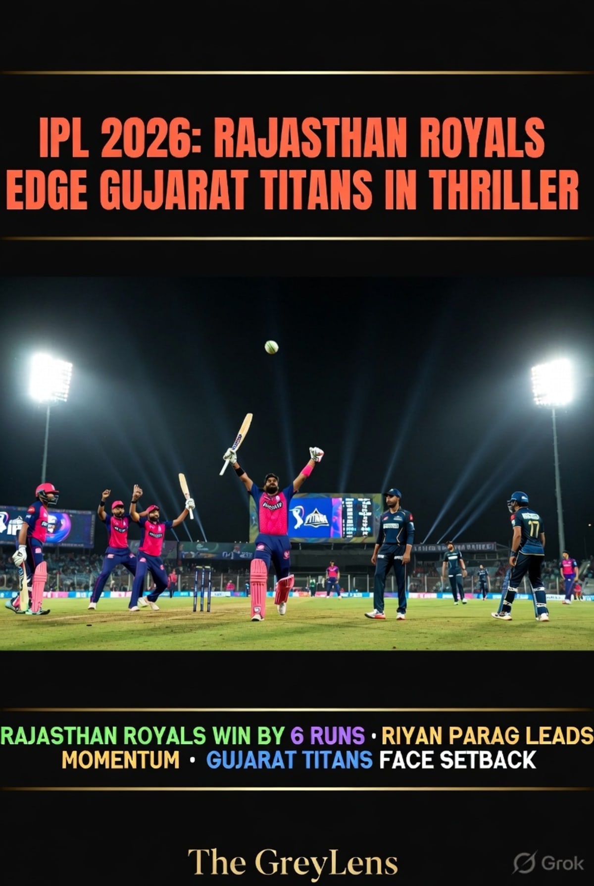 IPL 2026: Rajasthan Royals Edge Gujarat Titans in Thriller