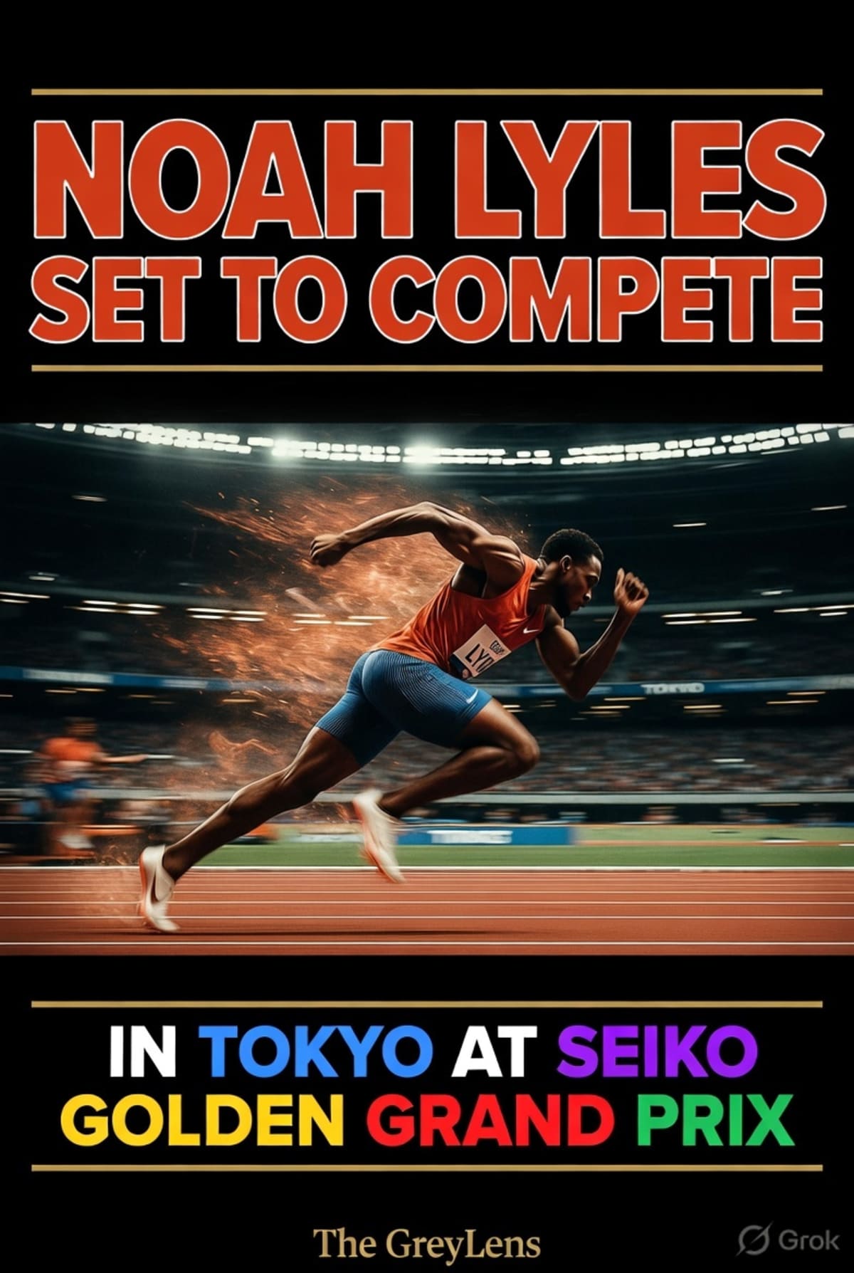 Noah Lyles Set to Compete in Tokyo at Seiko Golden Grand Prix