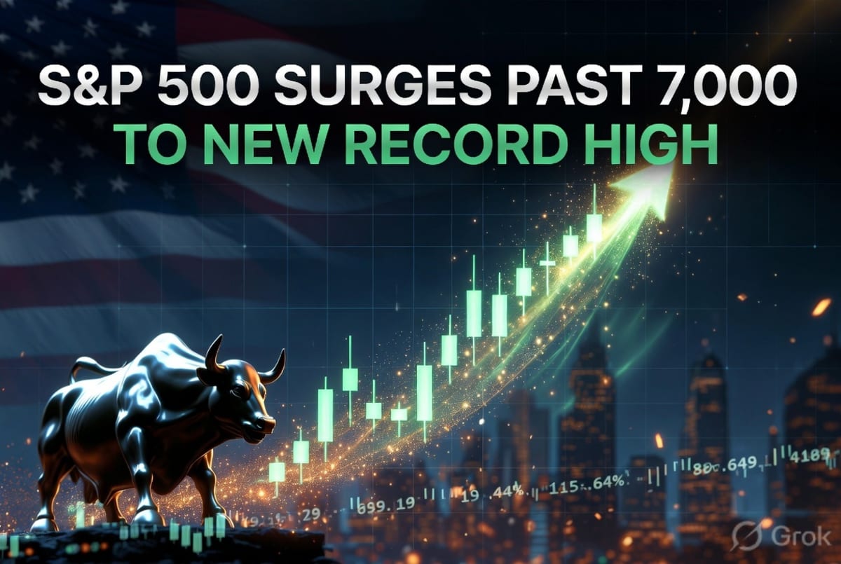 S&P 500 Surges Past Historic 7,000 Level to Fresh All-Time Record