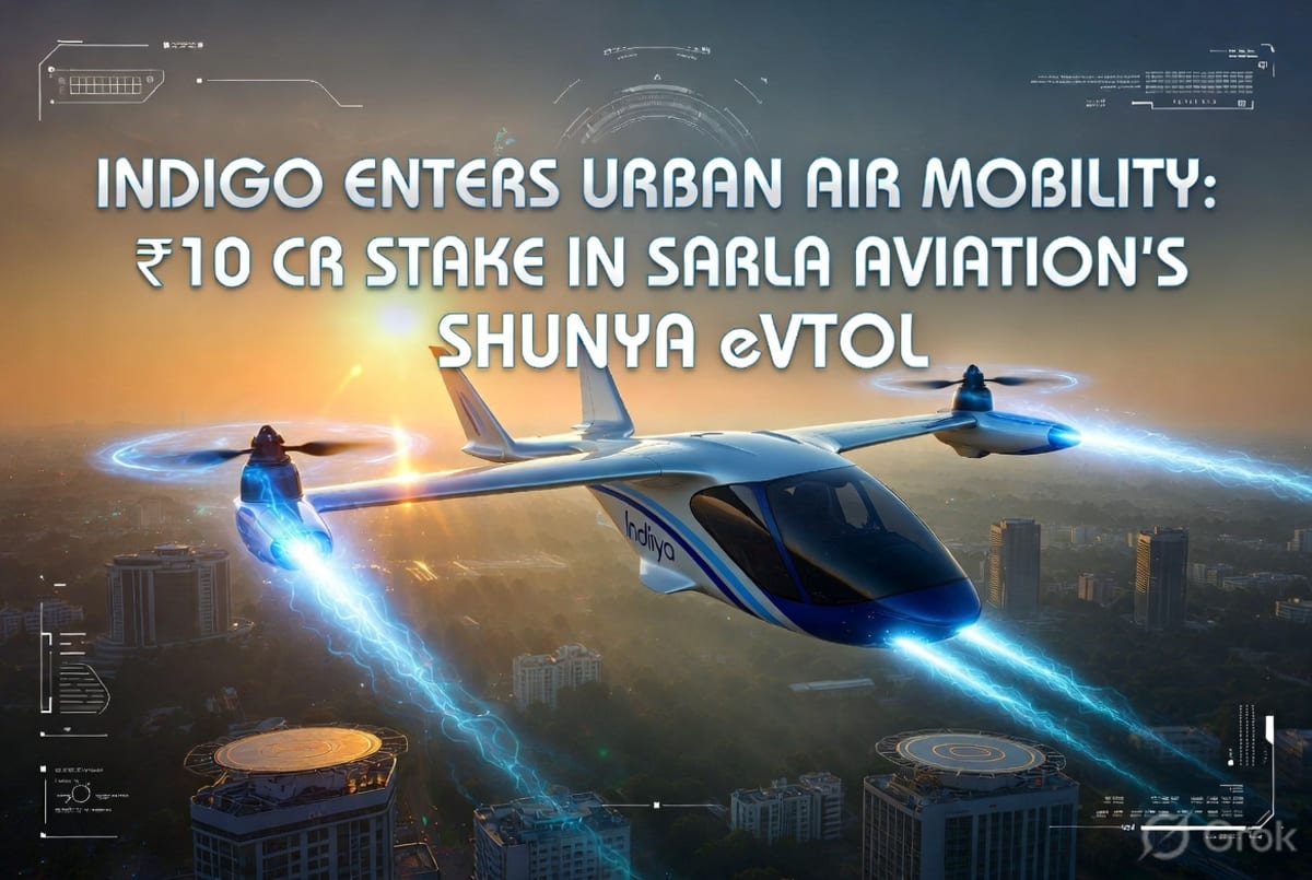 IndiGo Ventures Bets Big on India’s Future of Flight with ₹10 Crore Stake in eVTOL Startup Sarla