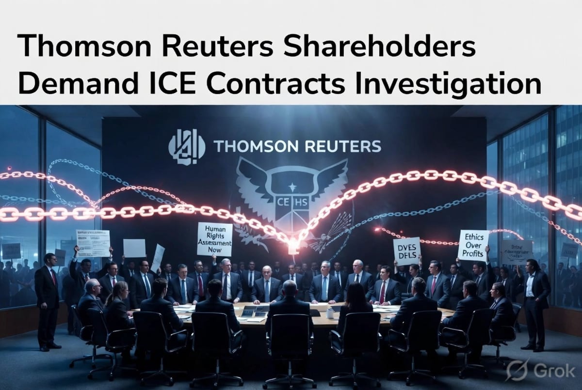 Thomson Reuters Shareholders Demand ICE Contracts Investigation