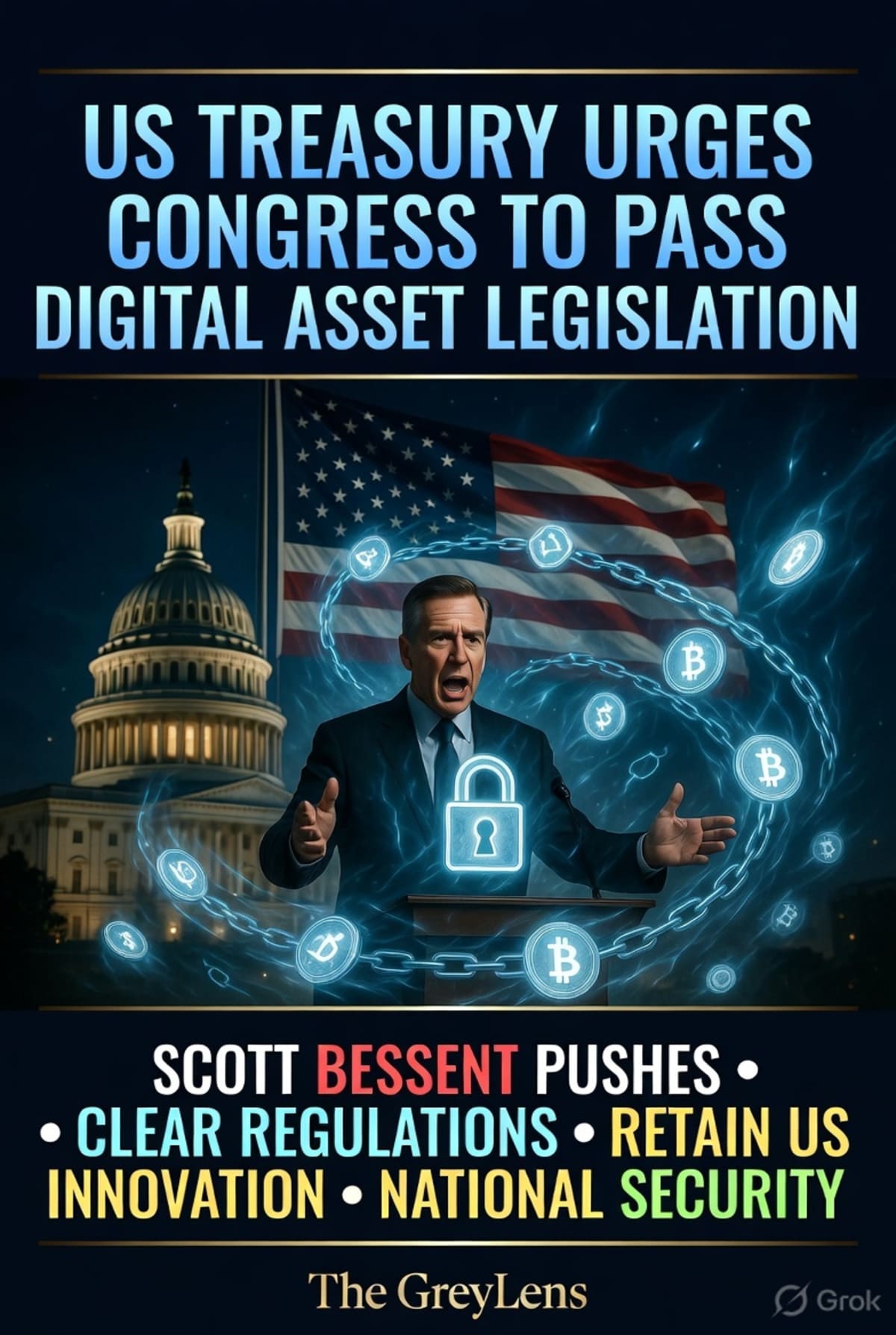 US Treasury Urges Congress to Pass Digital Asset Legislation