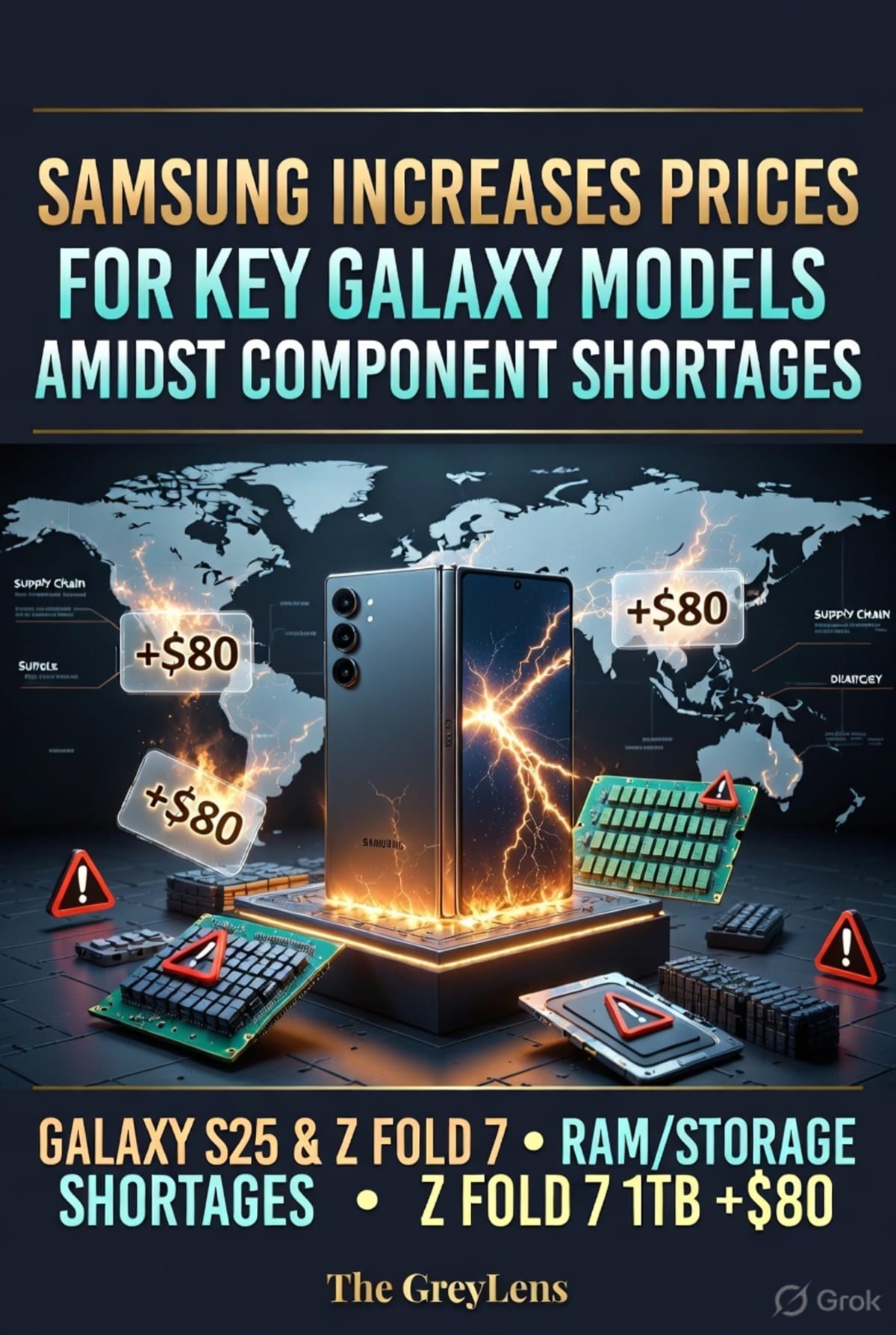 Samsung Increases Prices for Key Galaxy Models Amidst Component Shortages