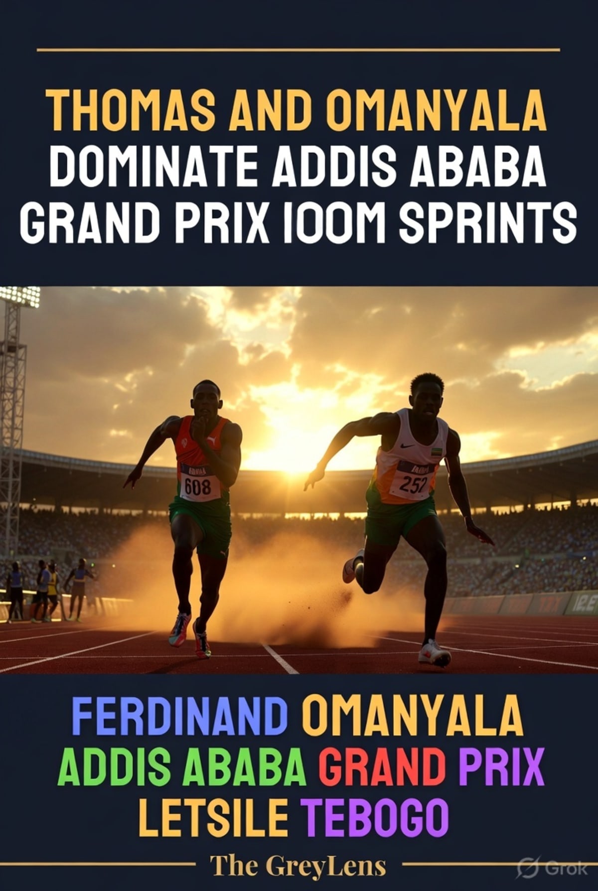 Thomas and Omanyala Dominate Addis Ababa Grand Prix 100m Sprints