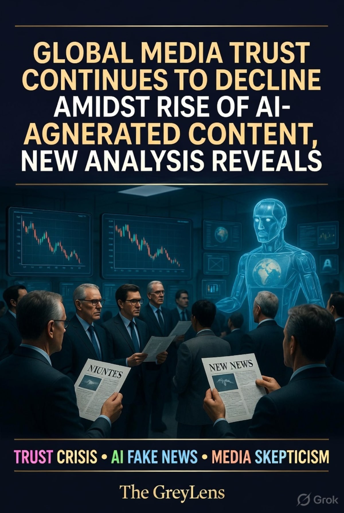 Global Media Trust Continues to Decline Amidst Rise of AI-Generated Content, New Analysis Reveals