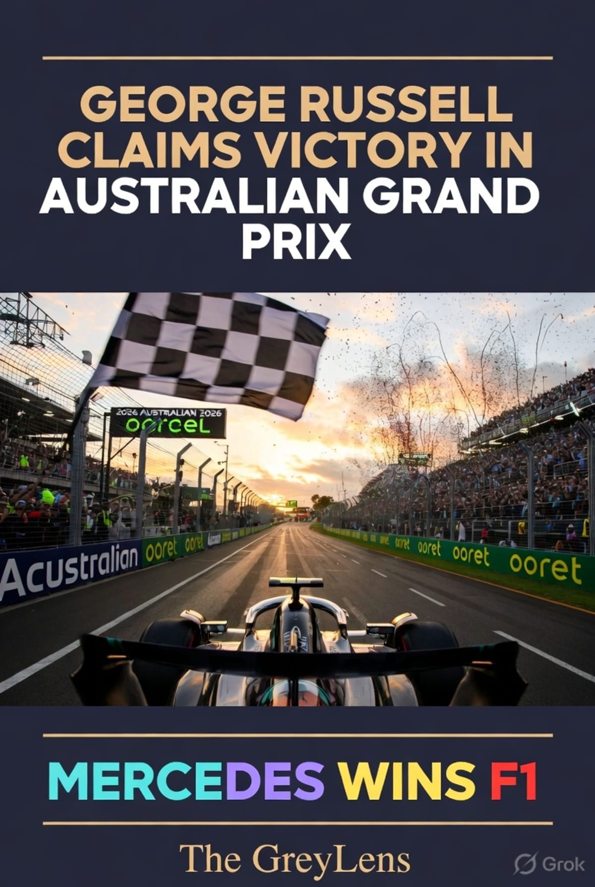 George Russell Claims Victory in Australian Grand Prix as Mercedes Secures Dominant 1-2 Finish
