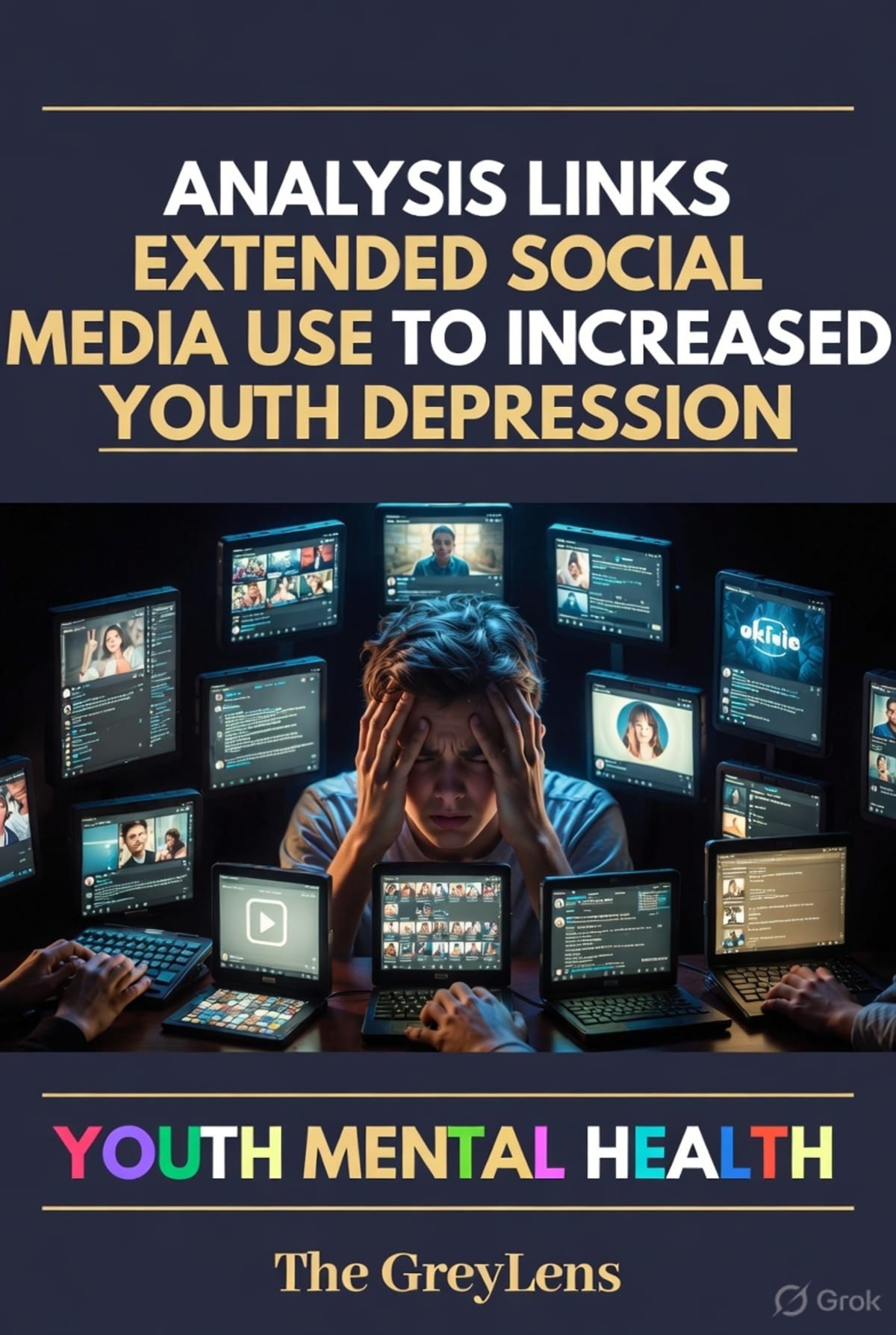 Analysis Links Extended Social Media Use to Increased Youth Depression and Anxiety