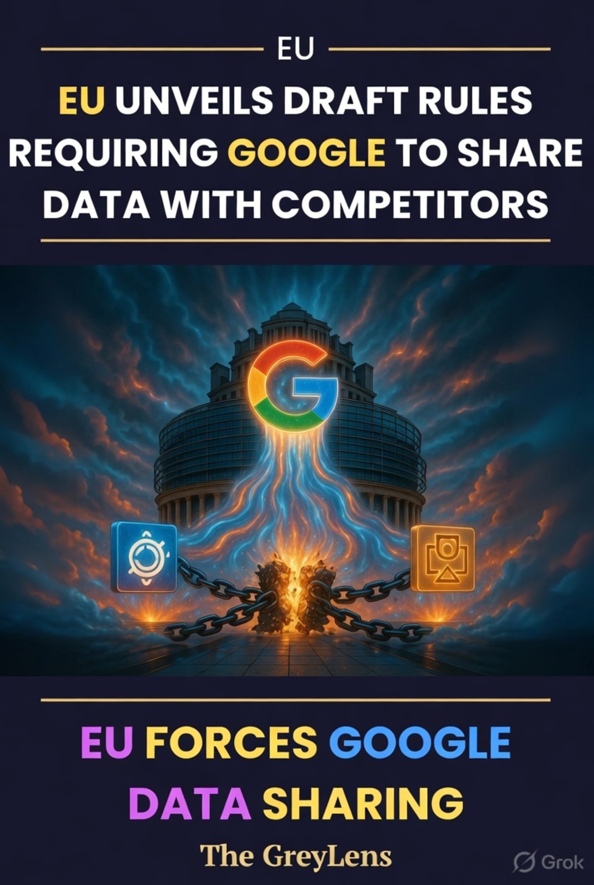 EU Unveils Draft Rules Requiring Google to Share Data with Competitors