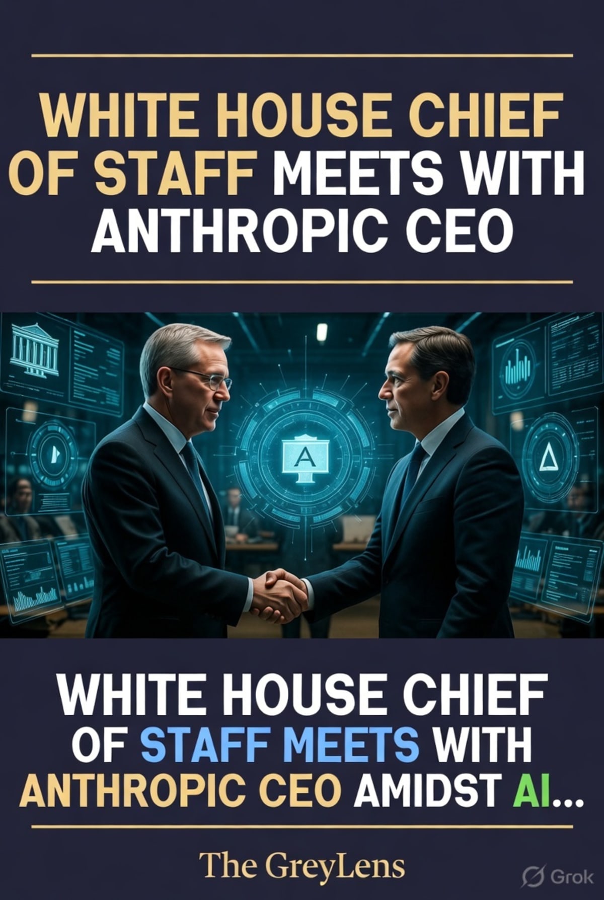 White House Chief of Staff Meets with Anthropic CEO Amidst AI Advancement Discussions