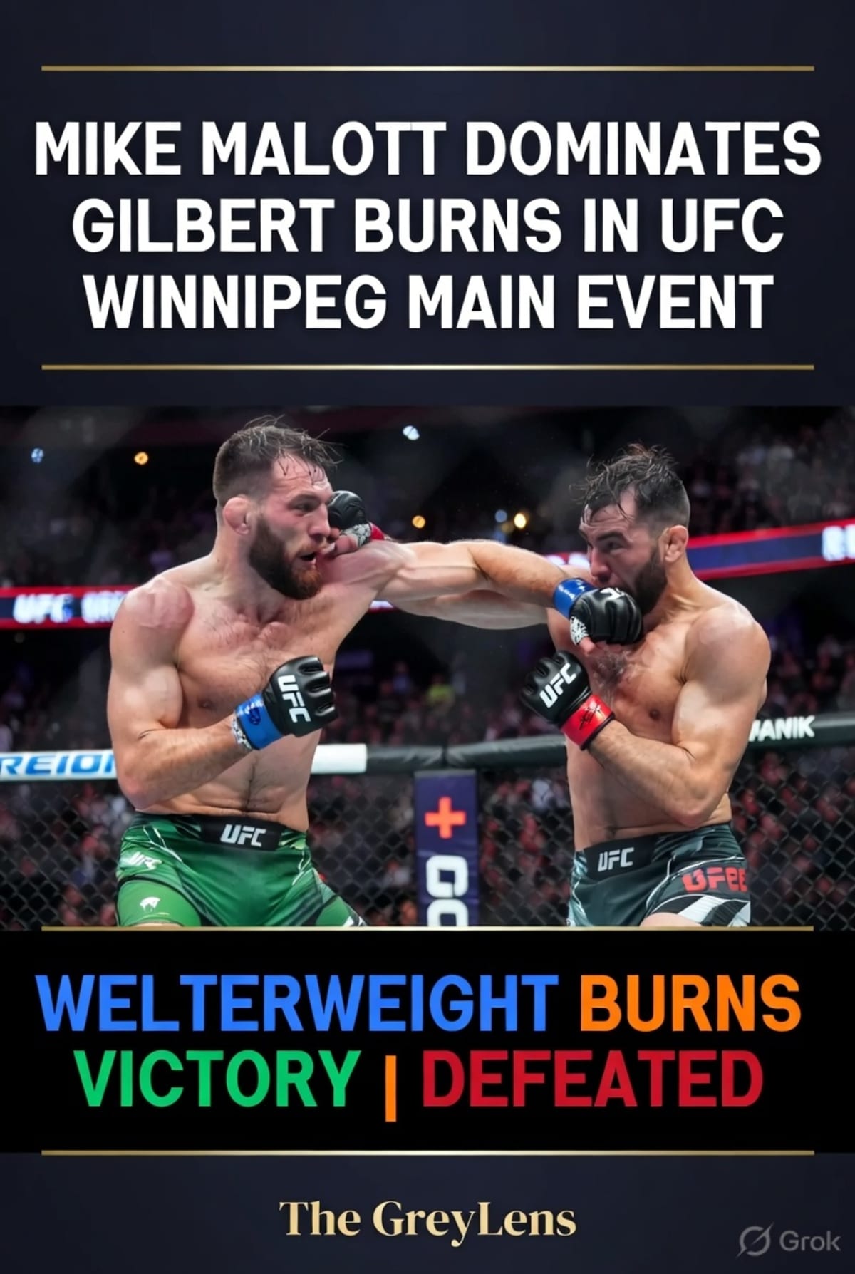 Mike Malott Dominates Gilbert Burns in UFC Winnipeg Main Event, Burns Announces Retirement