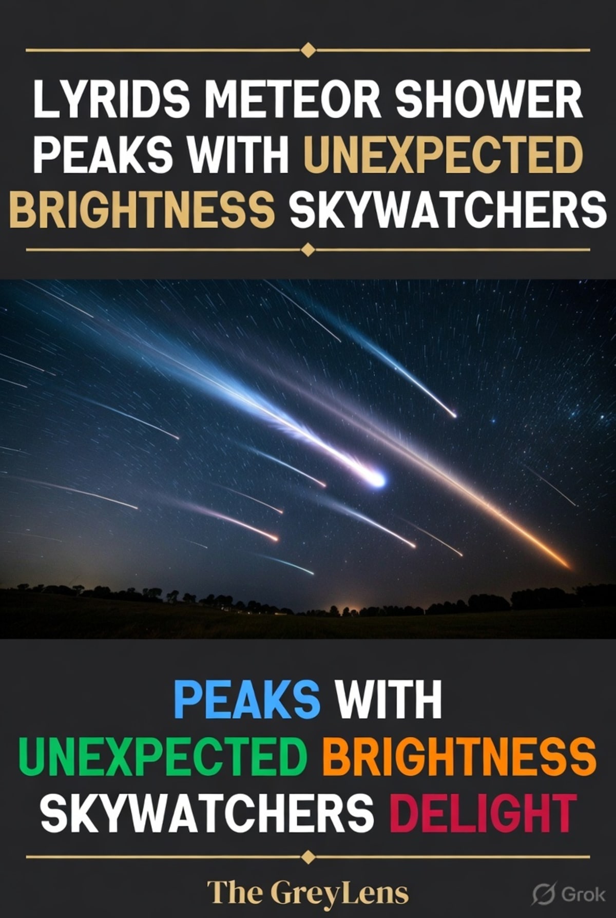 Lyrids Meteor Shower Peaks with Unexpected Brightness, Skywatchers Report