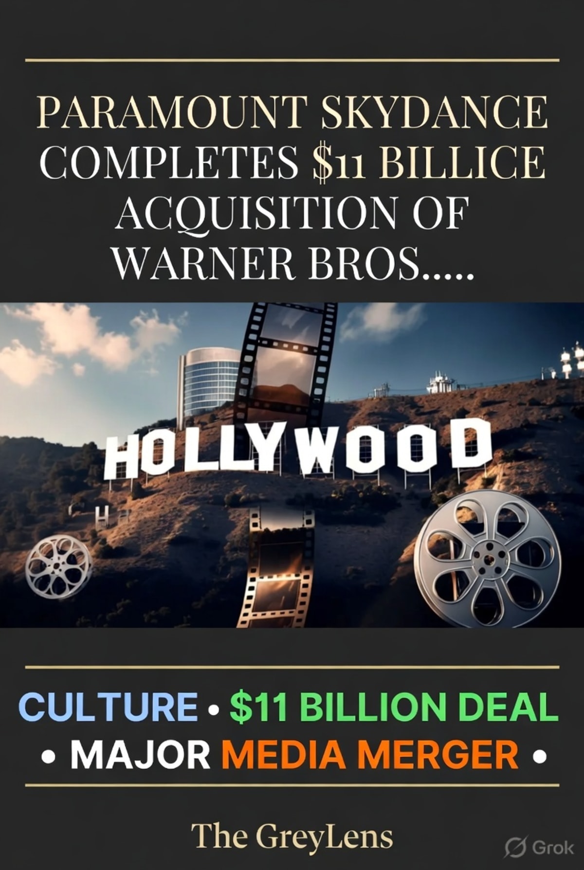 Paramount Skydance Completes $111 Billion Acquisition of Warner Bros. Discovery