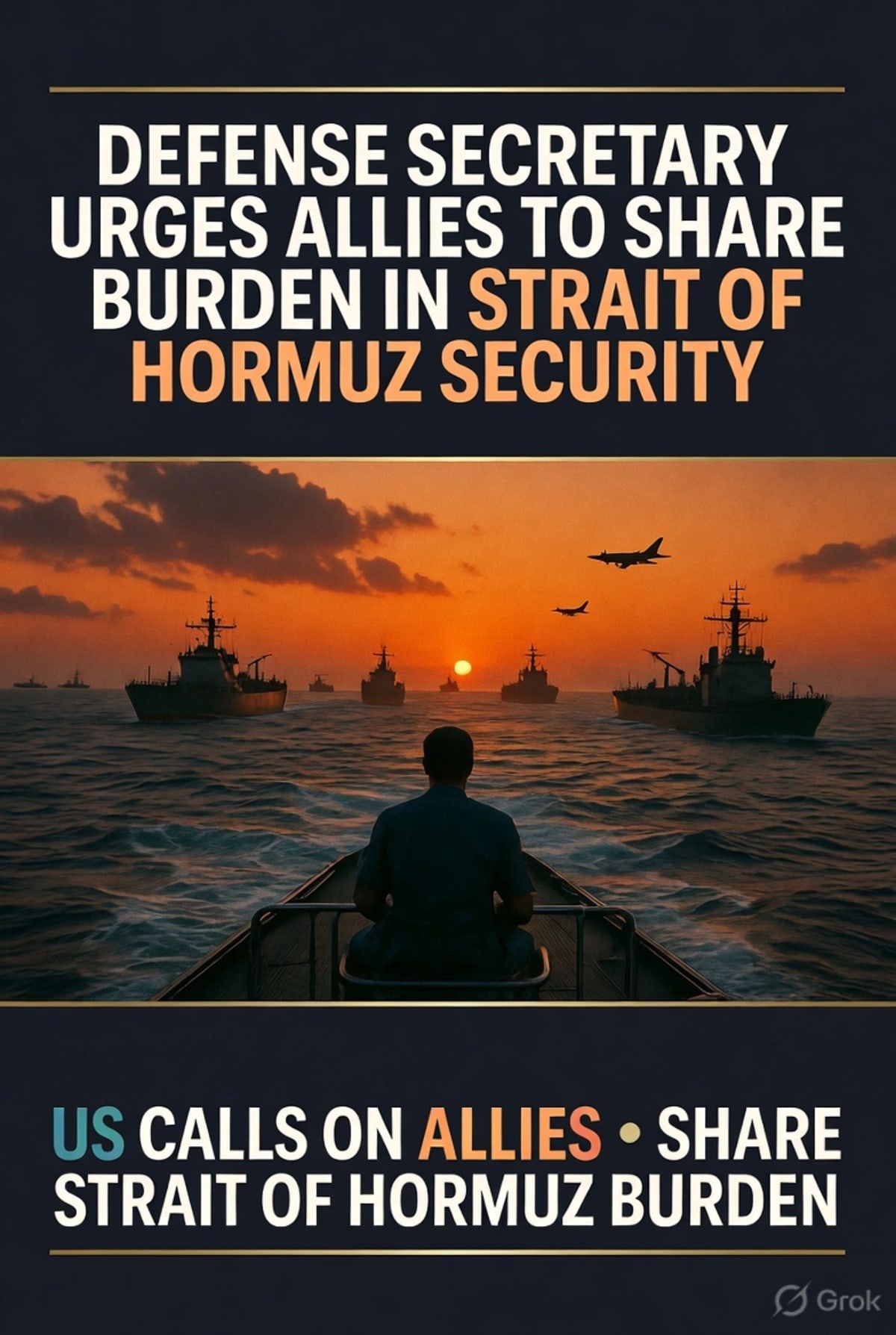 Defense Secretary Urges Allies to Share Burden in Strait of Hormuz Security