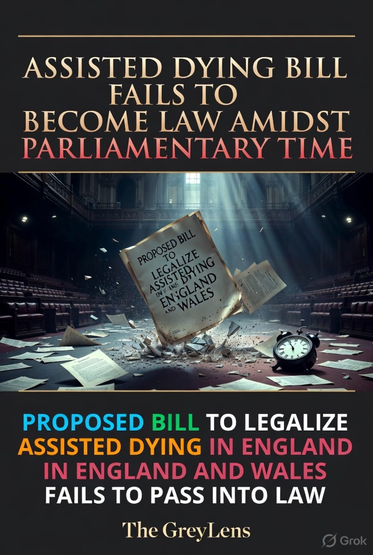 Assisted Dying Bill Fails to Become Law Amidst Parliamentary Time Constraints