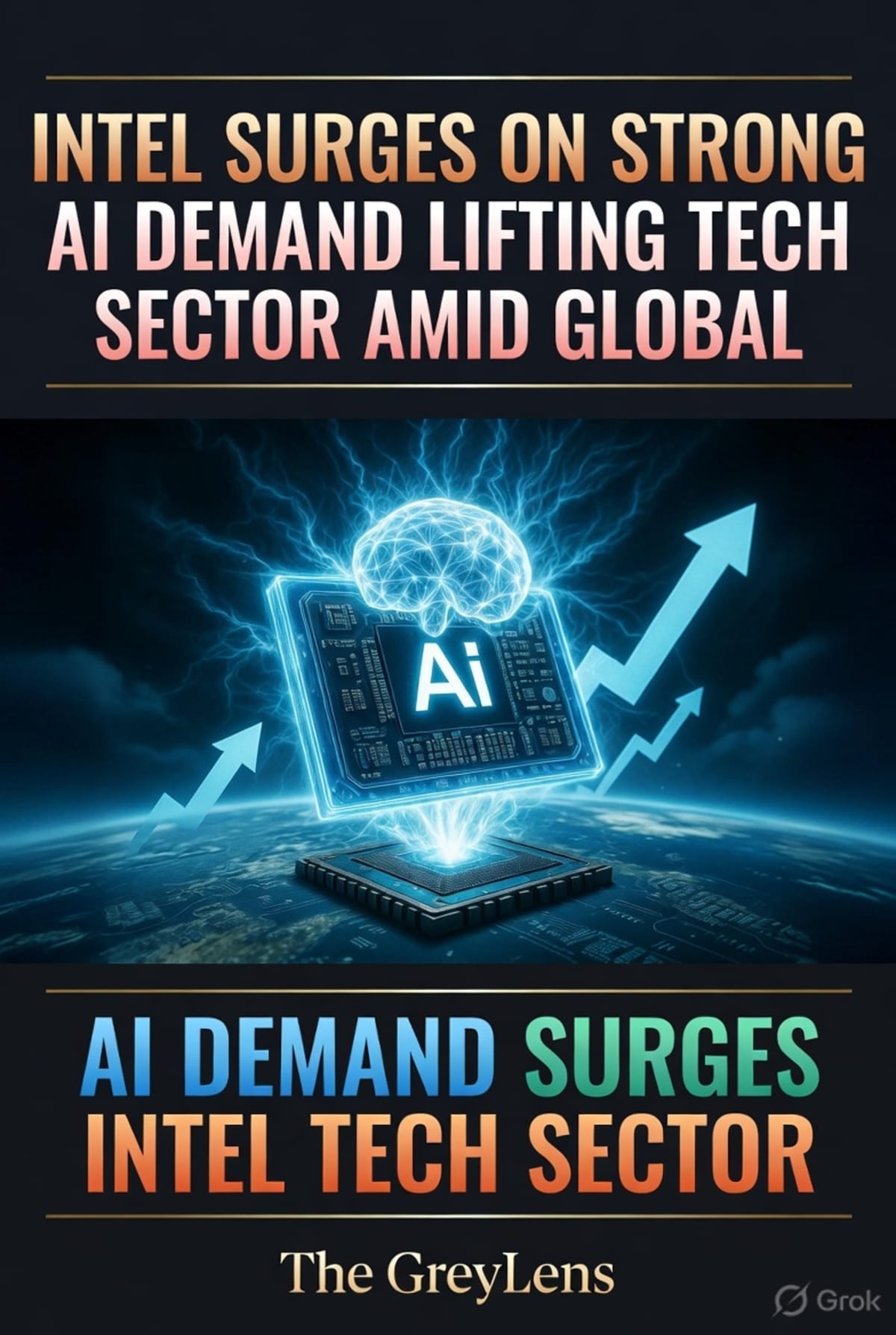 Intel Surges on Strong AI Demand, Lifting Tech Sector Amid Global Tensions