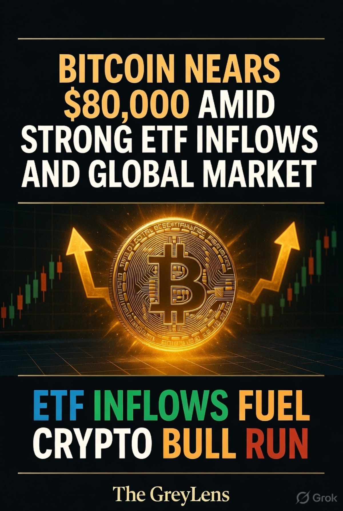 Bitcoin Nears $80,000 Amid Strong ETF Inflows and Global Market Optimism