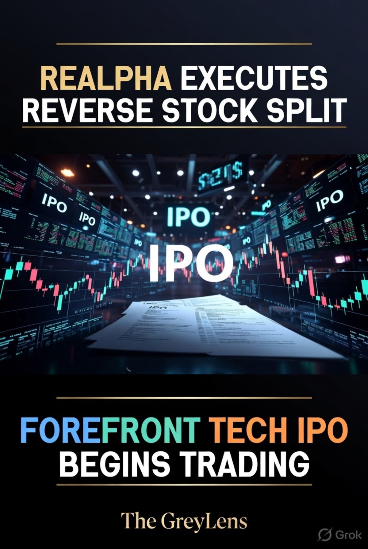 reAlpha Executes Reverse Stock Split, Forefront Tech IPO Begins Trading