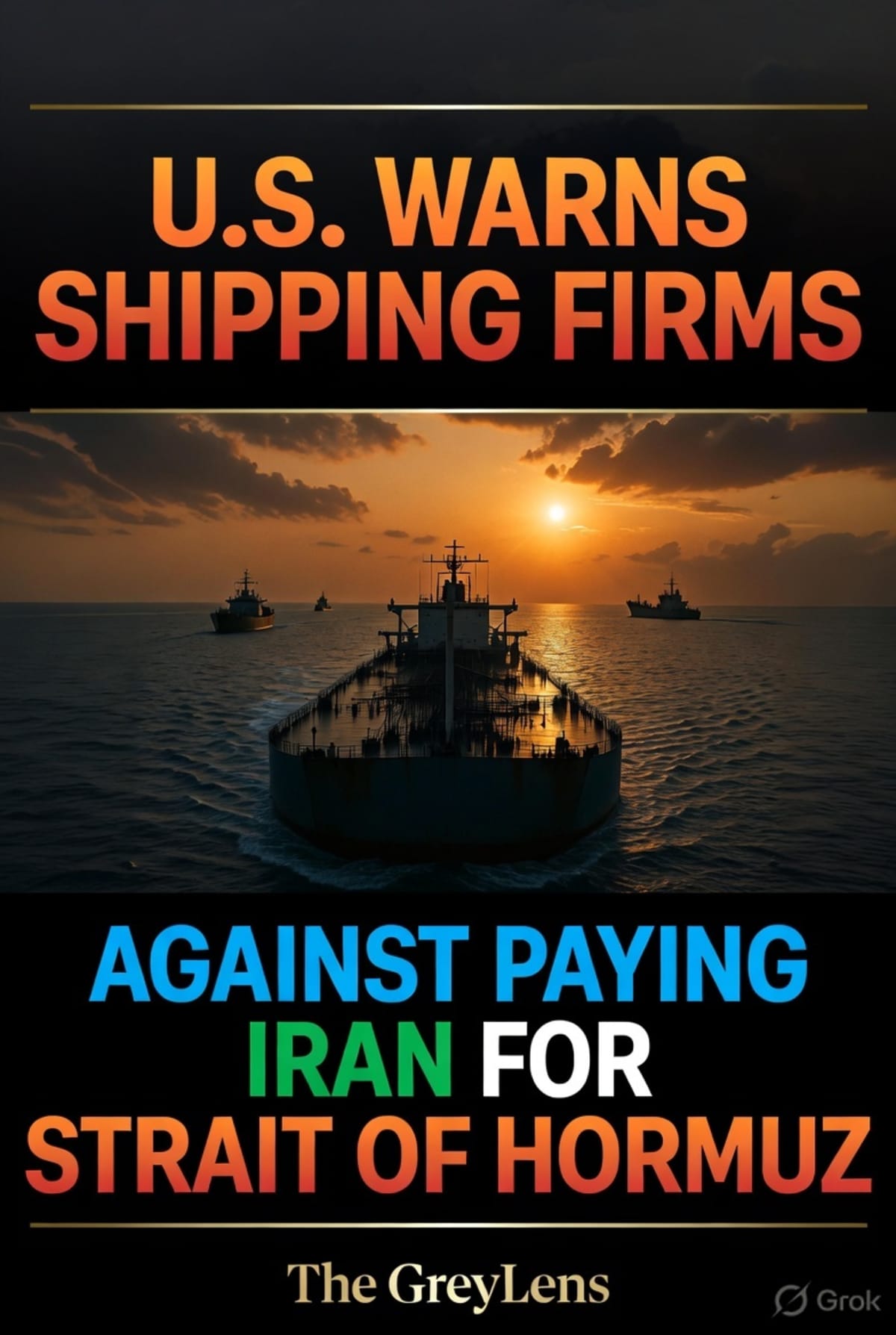 U.S. Warns Shipping Firms Against Paying Iran for Strait of Hormuz Passage Amid Escalating Tensions