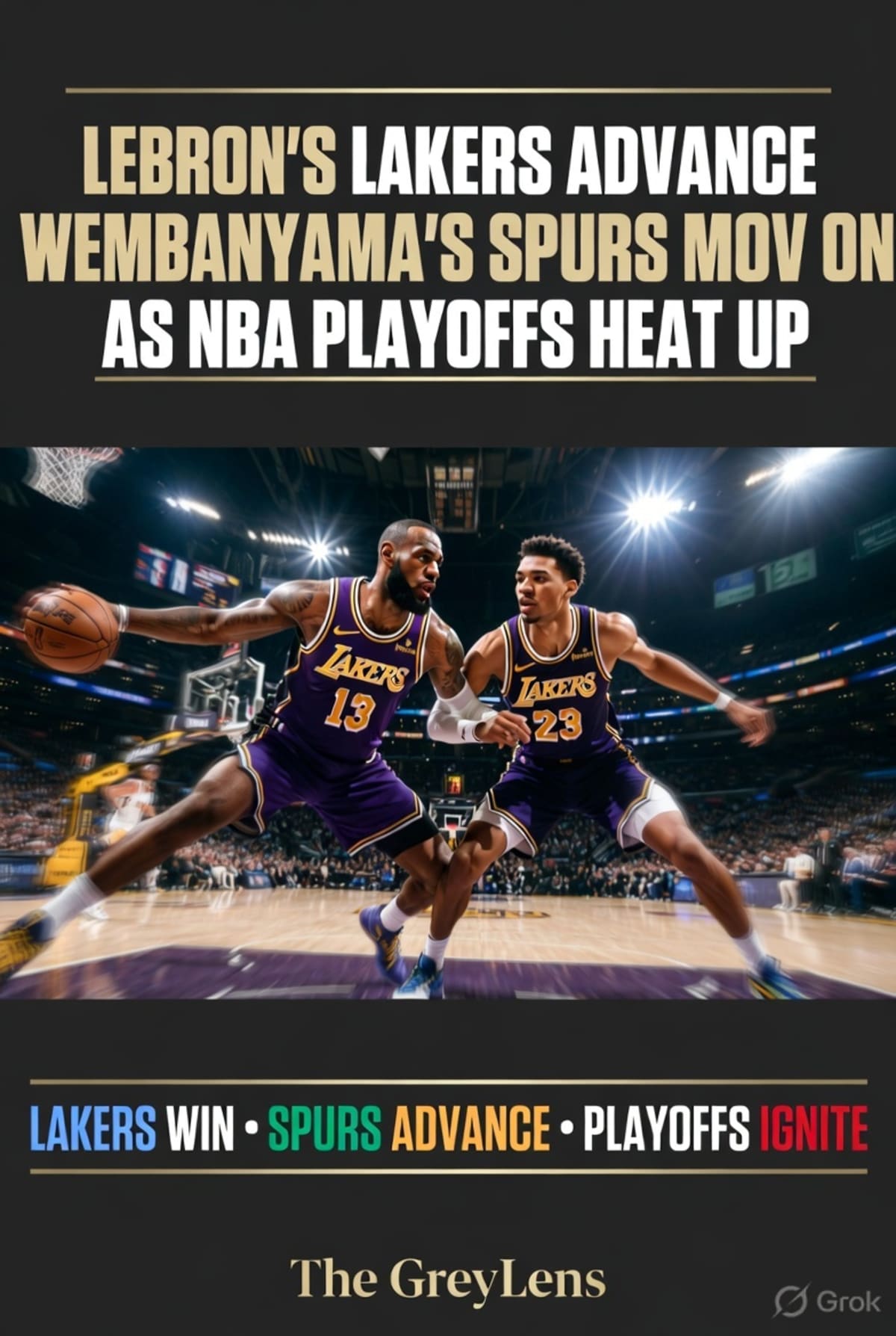 LeBron's Lakers Advance, Wembanyama's Spurs Move On as NBA Playoffs Heat Up