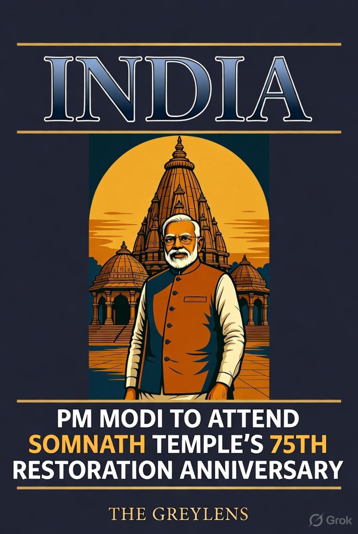 Prime Minister Modi to Attend Somnath Temple's 75th Restoration Anniversary