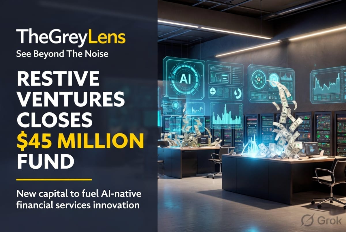 Restive Ventures Closes $45 Million Fund to Fuel AI-Native Financial Services